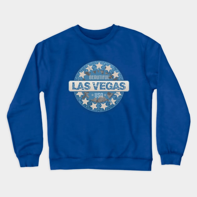 Las Vegas Crewneck Sweatshirt by Dale Preston Design